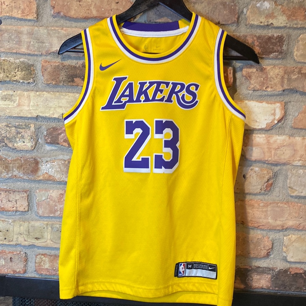 Youth size medium dri fit Lakers jersey, LeBron James
